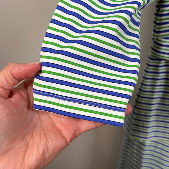 J. McLaughlin Nicola Tiered Dress Size Small Catalina Cloth Stretch Travel Work - Picture 5 of 9